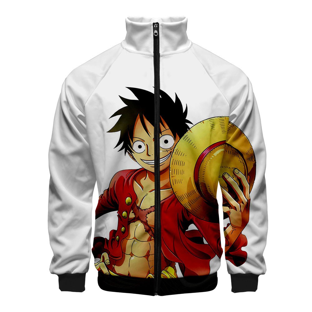 Anime OP/ONE PIECE Monkey D Luffy Black Sweat shirt Casual ...