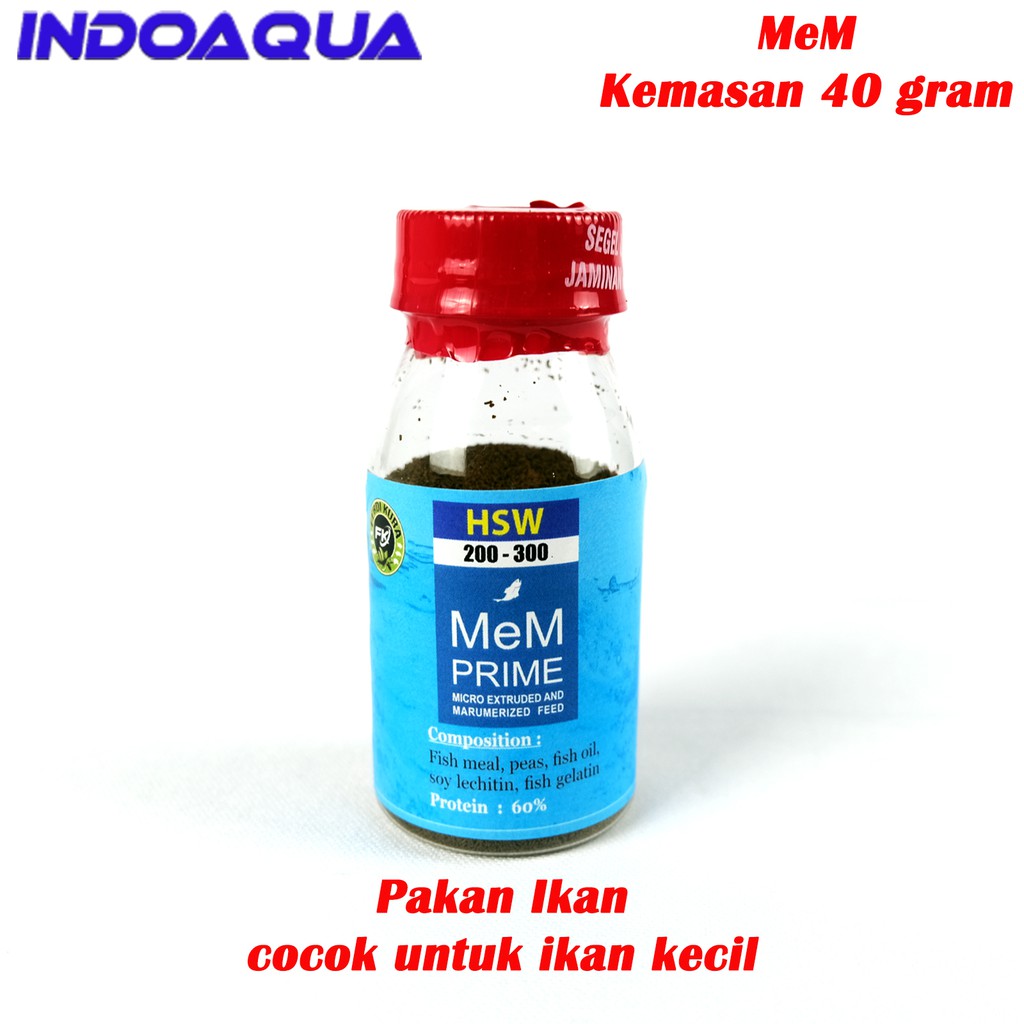 Makanan Ikan Kecil MeM Pakan Ikan Cupang Guppy Neon MeM 200-300