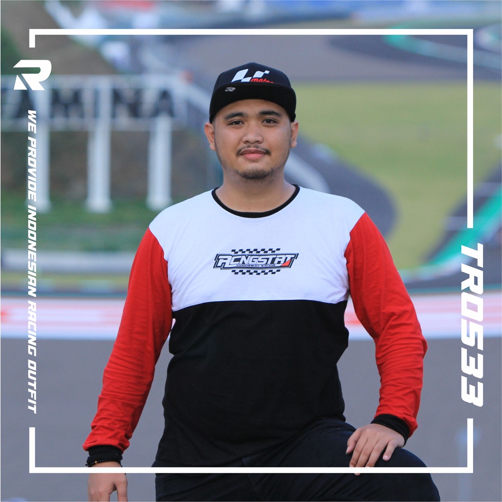 RACINGSTART T-Shirt Kaos Pria Wanita Lengan Pendek Sablon Katun TR.533
