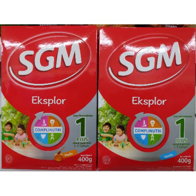 

SGM EKSPLOR 1 PLUS 1-3 TAHUN RASA MADU & VANILLA 400GR