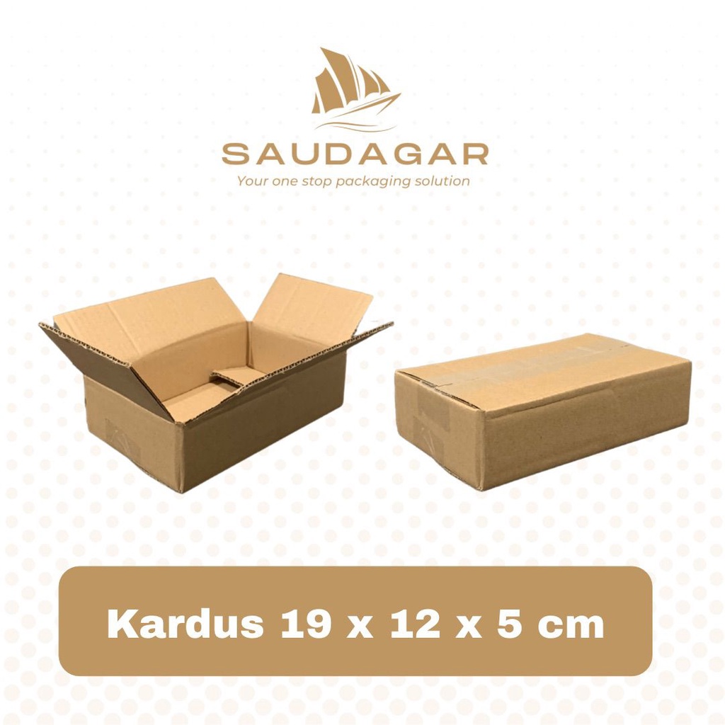 

Kardus 19x12x5 cm / dus packing online / baru polos