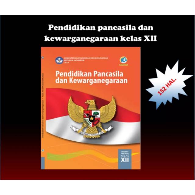 Buku teks siswa PPKn k13 Dikbud kelas 12 edisi revisi terbaru