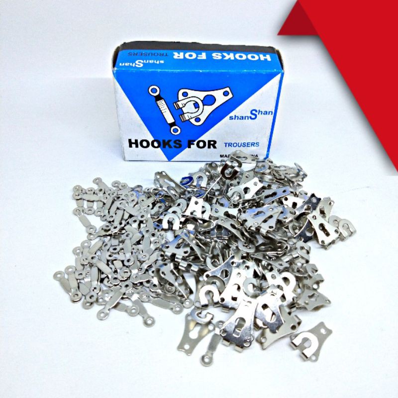 99pcs Kancing Pengait Celana Bahan Hooks for trousers Grosir 1bok