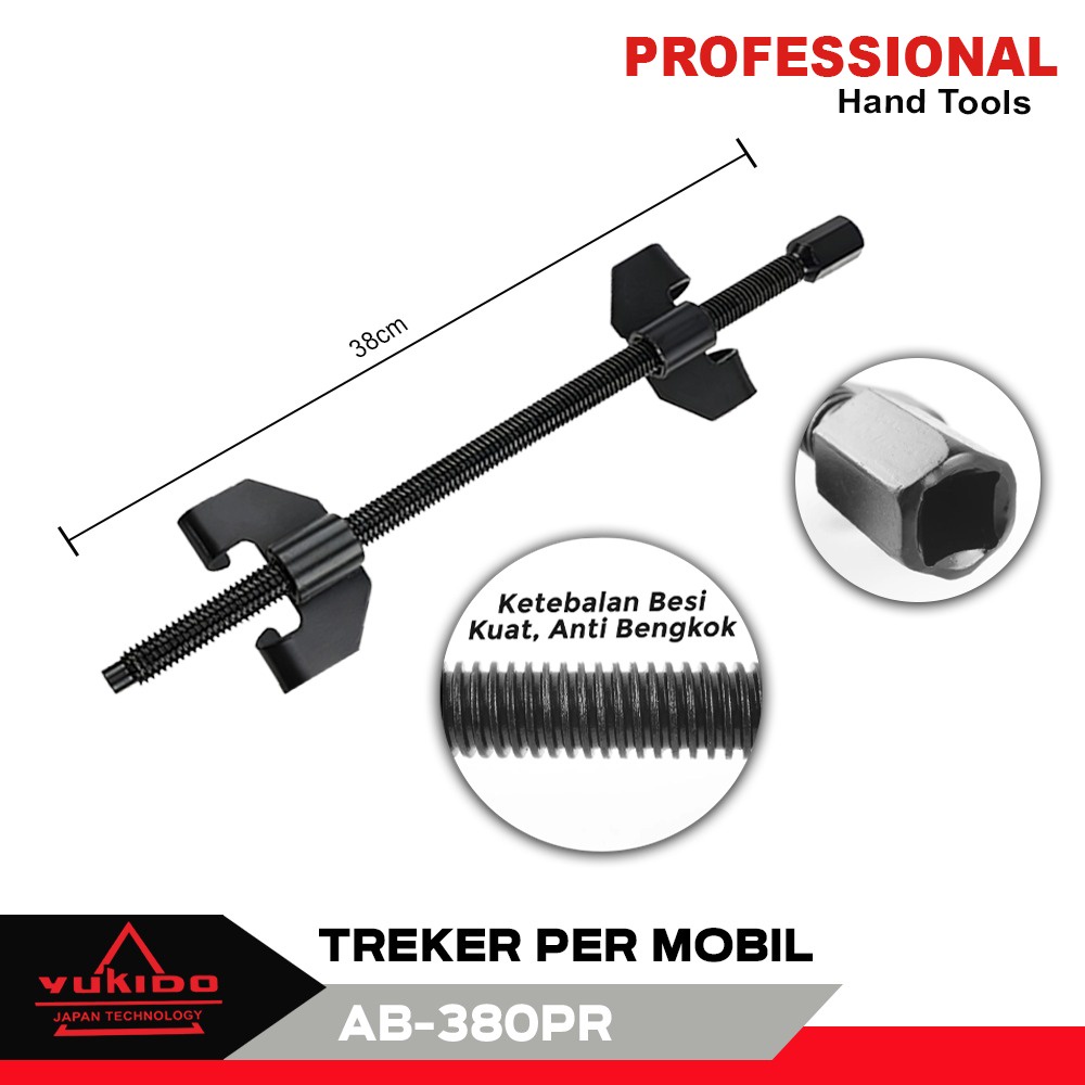 YUKIDO Treker Per Keong Mobil Coil Spring Compressor Pegas kejut Clamp Tahan Shock Shockbreaker Per Ball Joint Puller