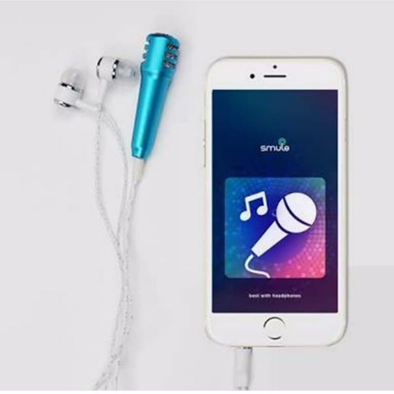 HEADSET MIC KARAOKE SMULE 2IN1 MIX SMULE MIKROPON YOUTUBER