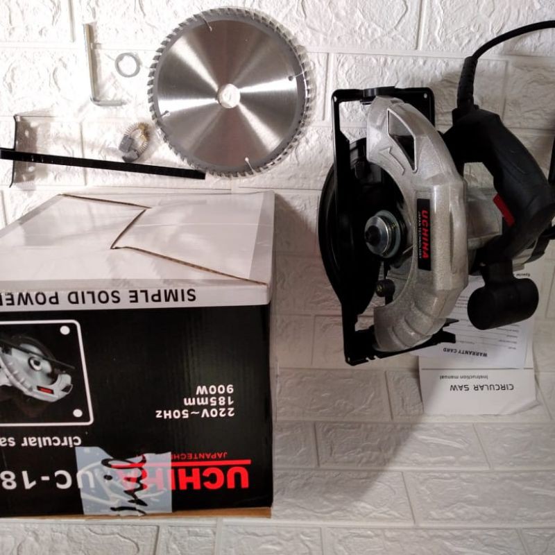 Circular saw uc185 uchiha 7inch 900 watt