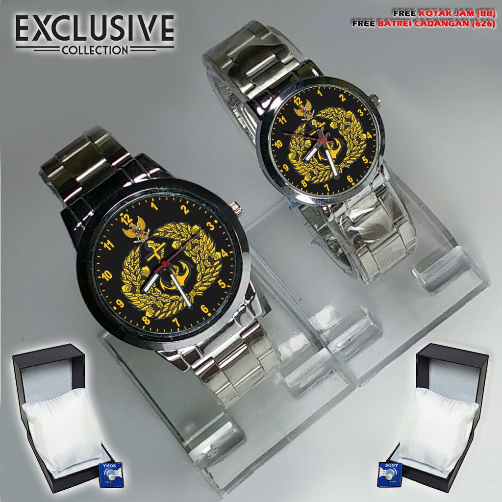 Jam Tangan TNI ANGKATAN LAUT / TNI-AL Rantai (Sepasang/Satuan)