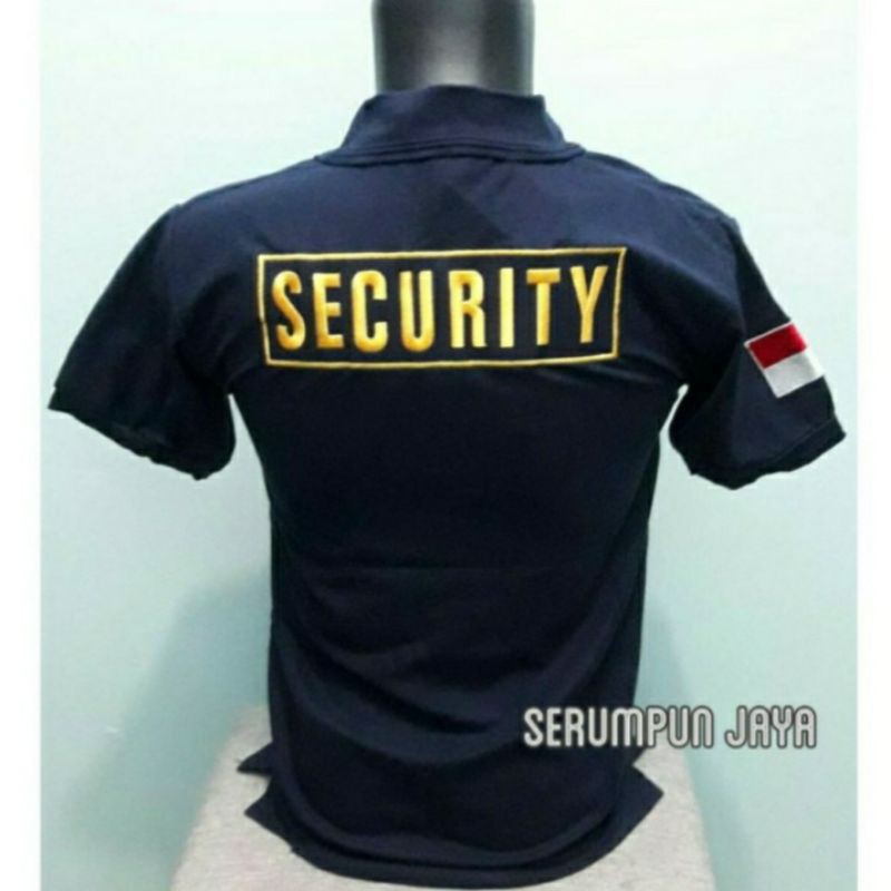 KAOS SECURITY NAVY - KAOS SECURITY - KAOS KERAH SECURITY - POLO SECURITY NAVY - BAJU SECURITY