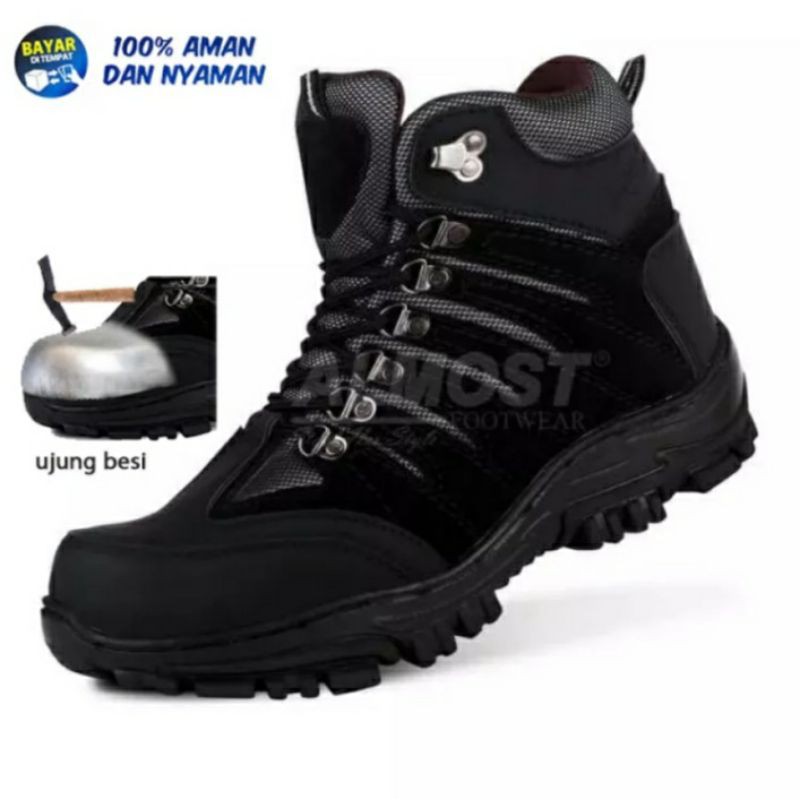 SEPATU SAFETY CROCODILE WOLVRENE#SEPATU SAFETY UJUNG BESI#SEPATU SAFETY ORI#SEPATU SAFETY MURAH#