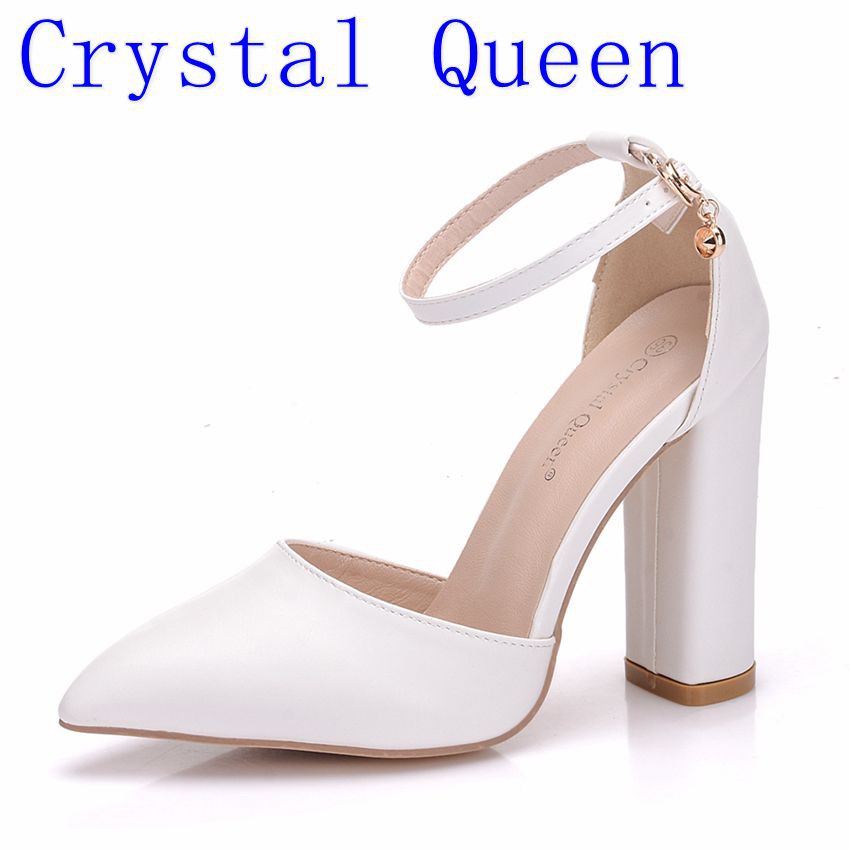 crystal platform heels