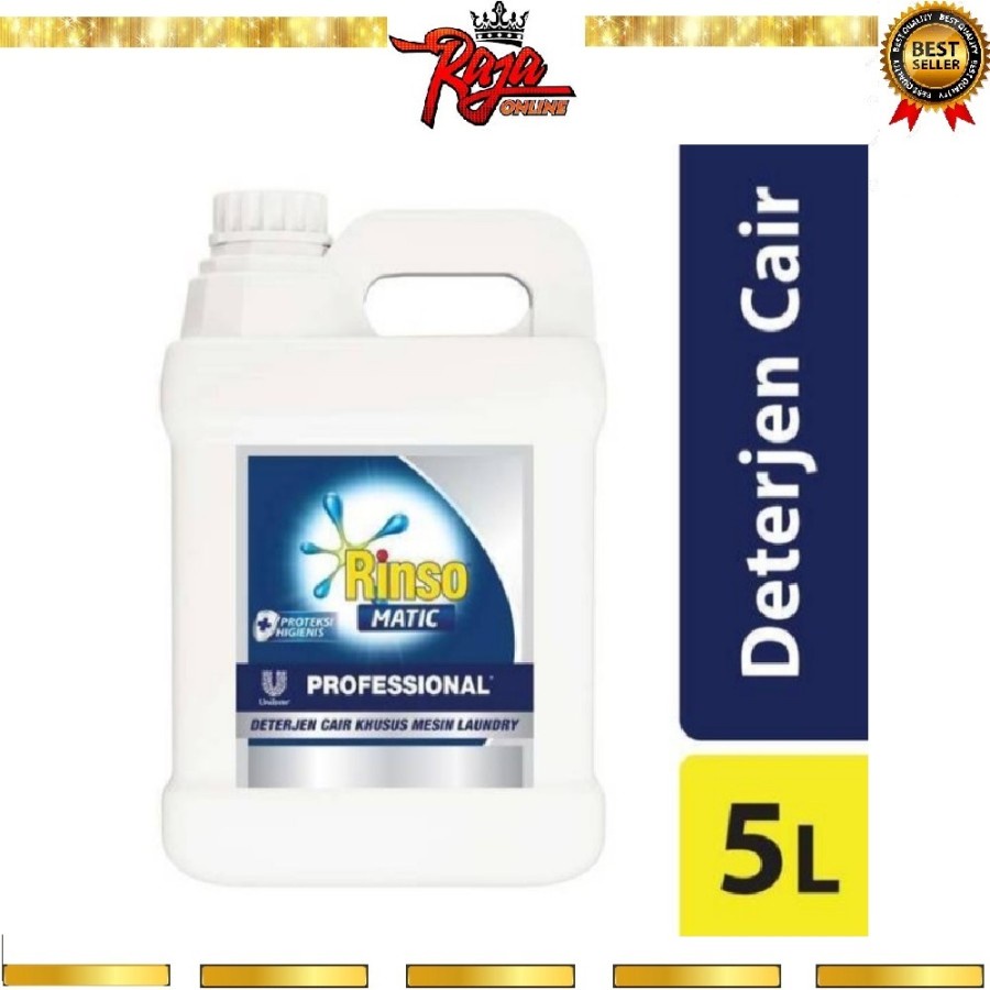 Rinso Matic Cair 5 Liter Professional Untuk Bukaan Depan Dan Atas