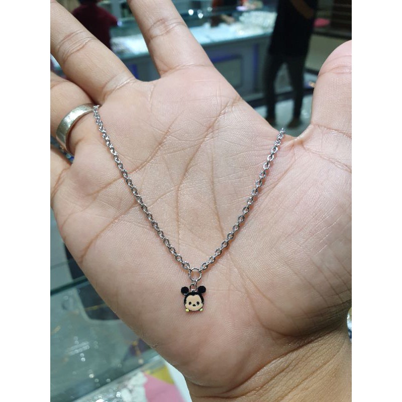 kalung anak emas putih nori berliontin karakter