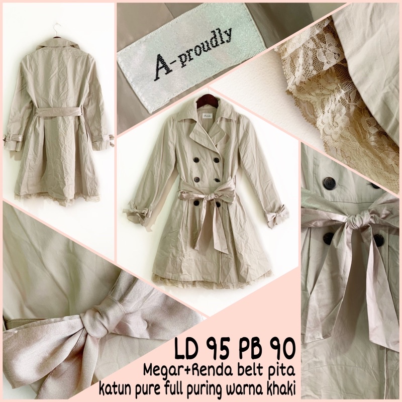 COAT MEGAR RENDA TALI PITA