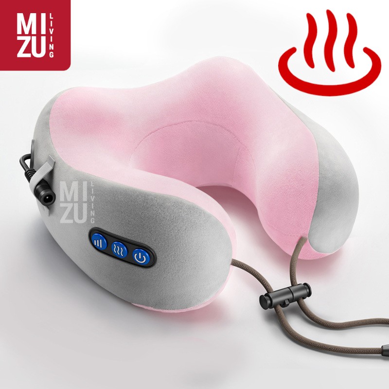 HOT SHIATSU Travel Neck Massager Pillow Heater Bantal  