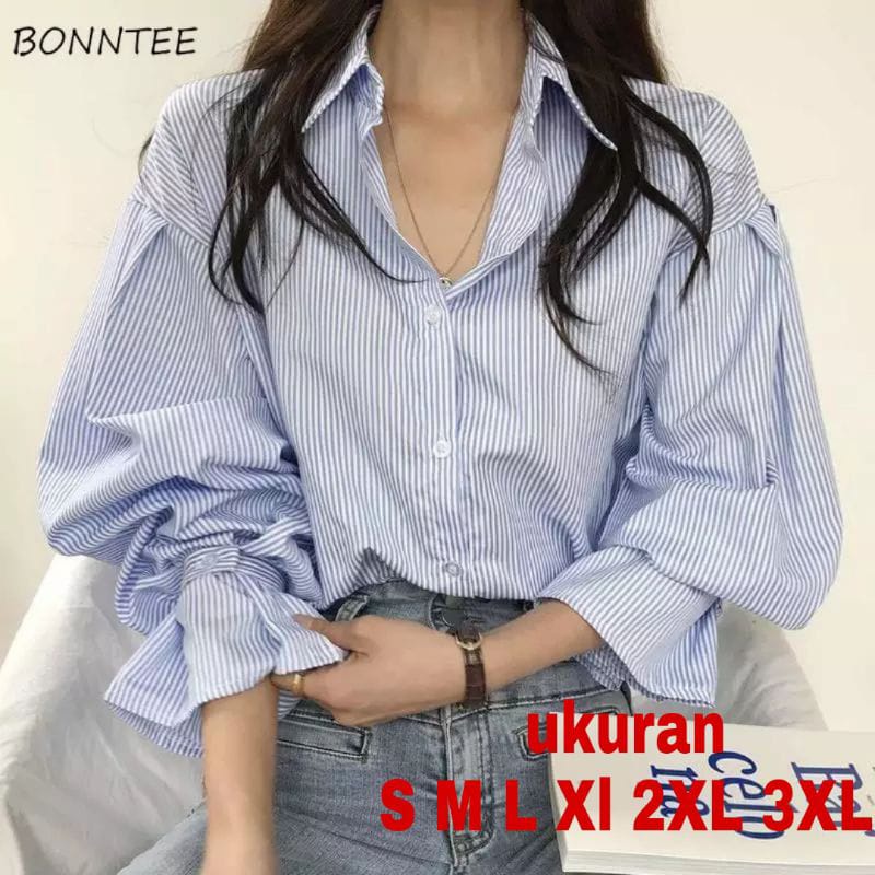 Riana Kemeja / Kemeja Wanita Casual / Kemeja Wanita Korea / Atasan Wanita Kekinian