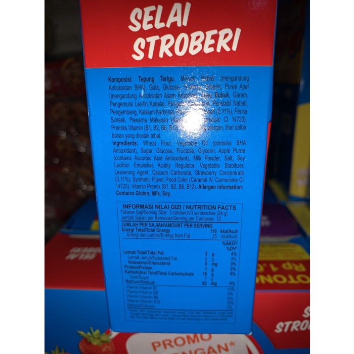 

4eh Roma Slai Olai Strawberry Box Isi 12 Pcs 60Jhh
