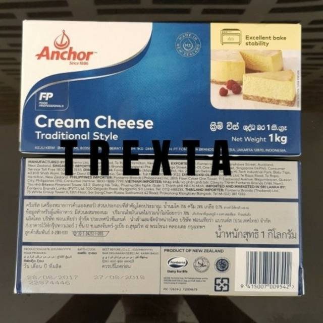 

Anchor Cream Cheese / Krim Keju Anchor 1KG - KEMASAN ORIGINAL