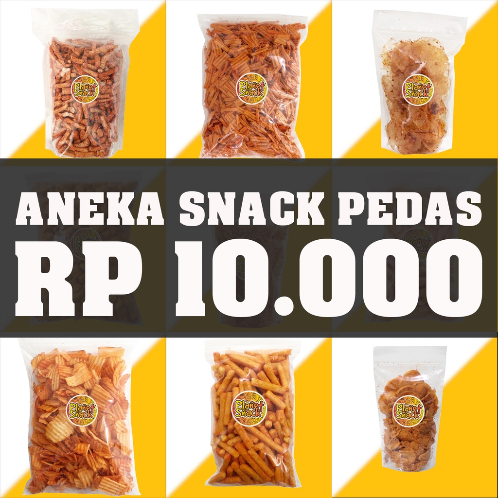 

Aneka Snack Camilan Pedas Cemilan Murah Rp 10.000 an