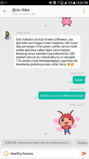 Raw Green Coffee Bean Export Kopi Hijau Biji Healthy Noona Diet GBC