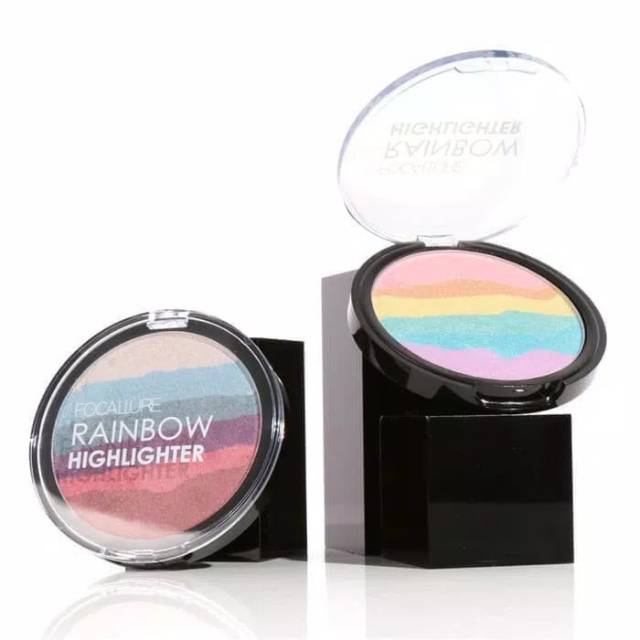 FA-35 FOCALLURE RAINBOW HIGHLIGHTER MAKEUP POWDER PELANGI