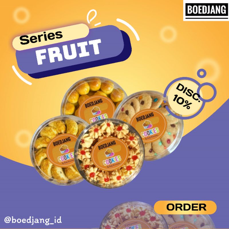 

paket cookies series selai buah - cookies selai buah