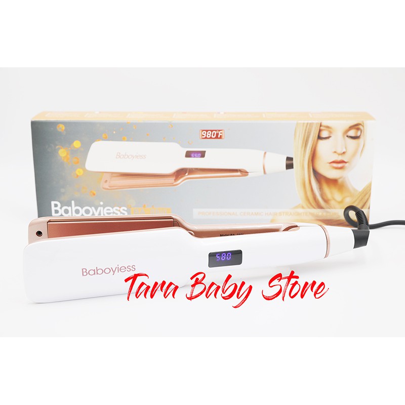 NEW Catokan rambut ceramic/Profesional ceramic hair straightener Baboyiess BA-080L ORIGINAL-WHITE