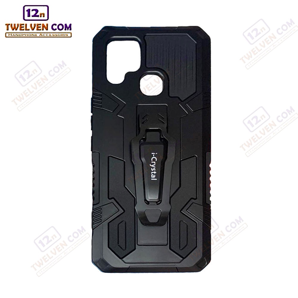 Case Shockproof Infinix Hot 10s Armor Hardcase Stand Clip