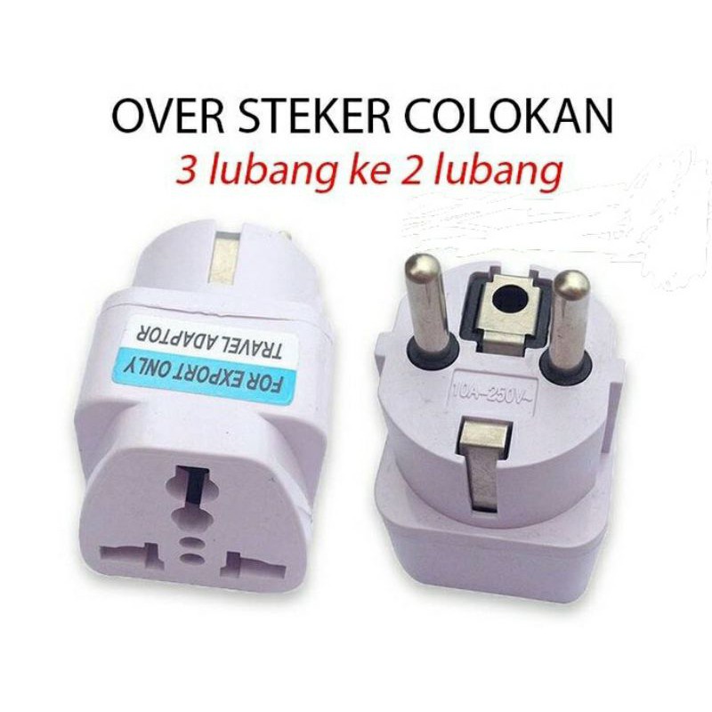 Over Steker Colokan Kaki 3 Sambungan Steker adapter STANDART INDONESIA