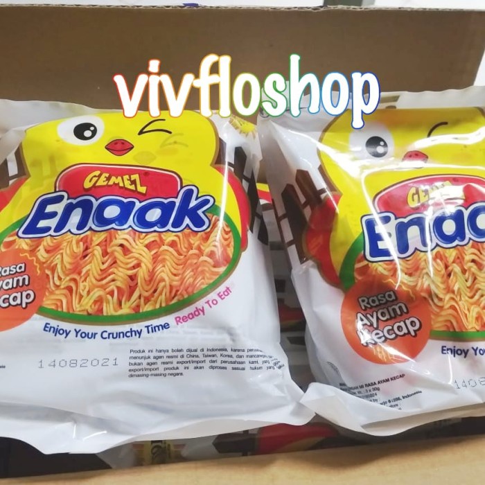 

504Omekho Mie Gemez Enaak (Spicy Chili & Ayam Kecap) Mie Enak Isi 3 Pcs - Spicy Chili Jy60Jhh