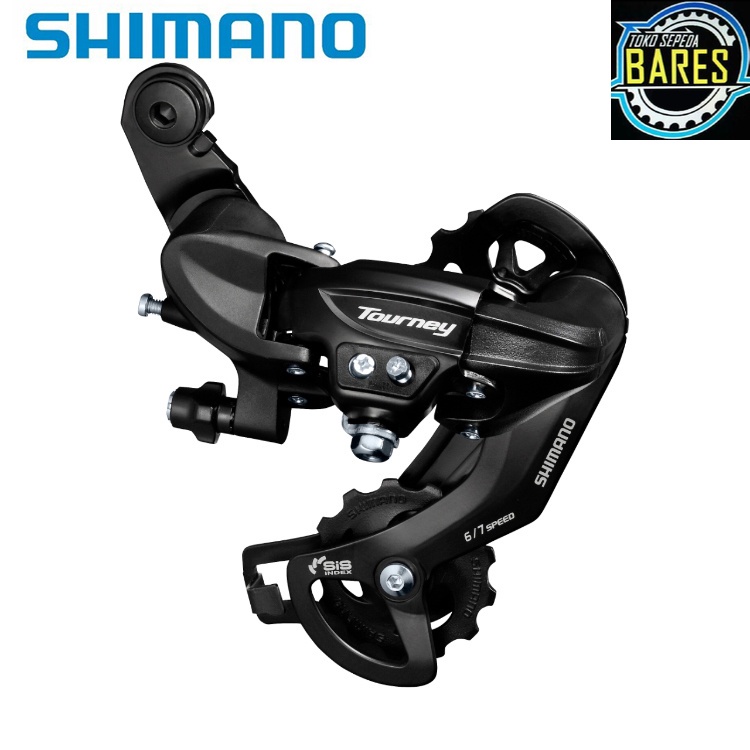 RD / Rear Derailleur Sepeda Shimano Tourney TY300 SIS 6 - 7 Speed / Letter S Jepit / Baut