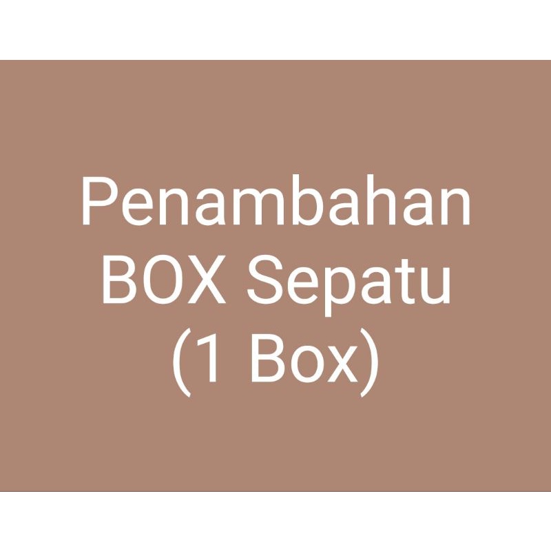 Jual Tambahan Box Sepatu Box Shopee Indonesia