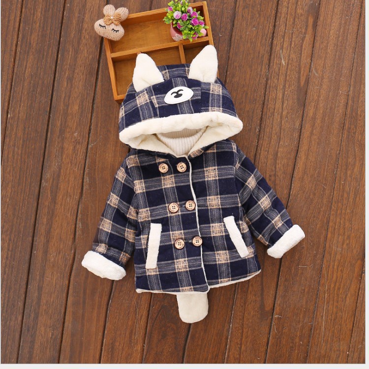 Jaket Bayi Motif Bear/ Mantel Bayi Tebal/ Sweater Bayi Lyme JK19