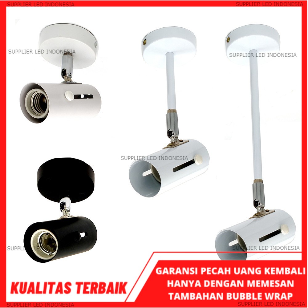 KAP LAMPU SOROT PLAFON R63 HITAM