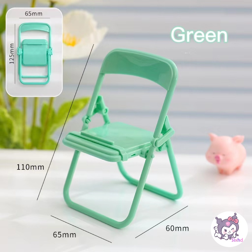 Foldable Phone Ring Compatible For iPhone Ins Office Custom Cartoon Cute Chair Phone Bracket