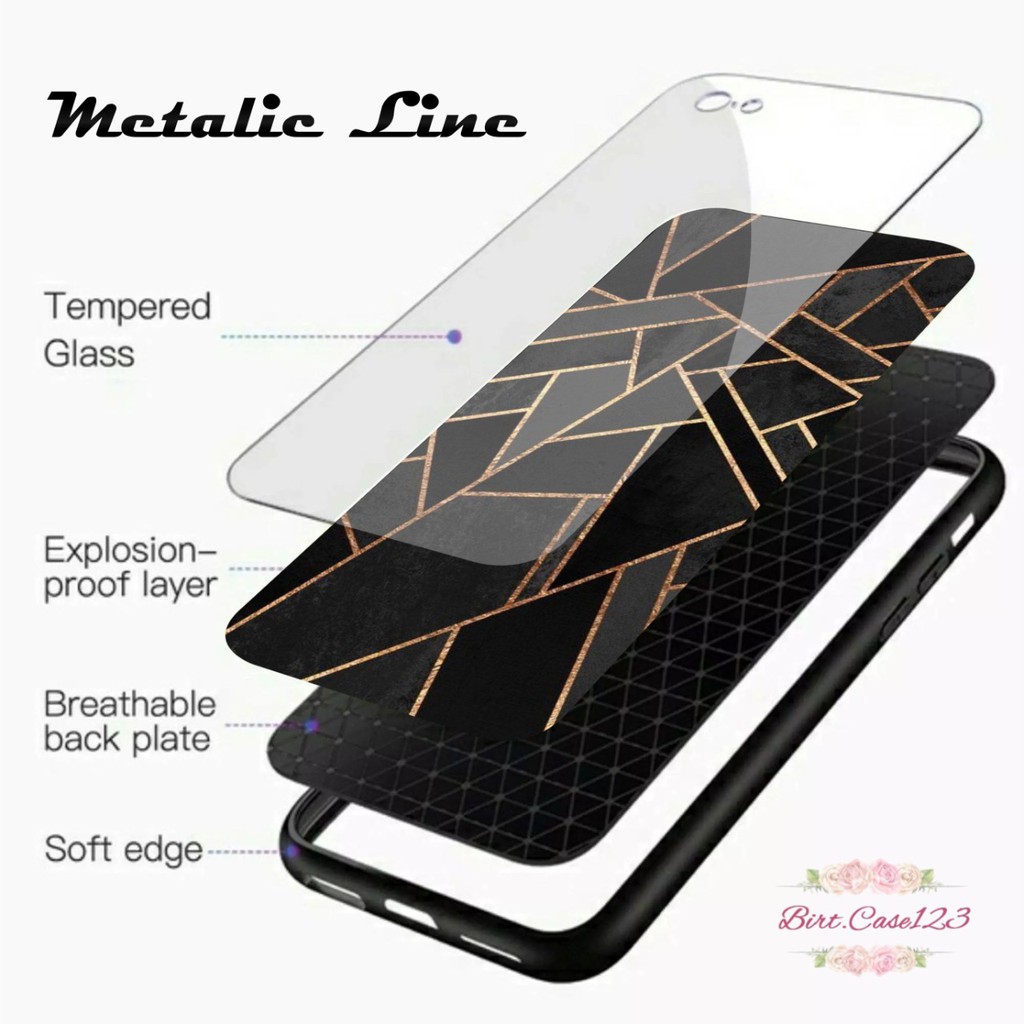 Softcase back case glass kaca METALIC Realme C1 C2 C3 C11 C12 C15 C17 NARZO 10A 20 PRO BC2473