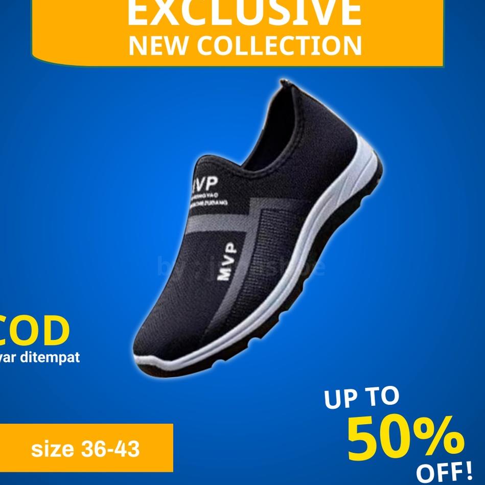 Serbuuuu.. sepatu wanita dan pria sepatu slip on tanpa tali sepatu sneakers cewek cowok sepatu olahr