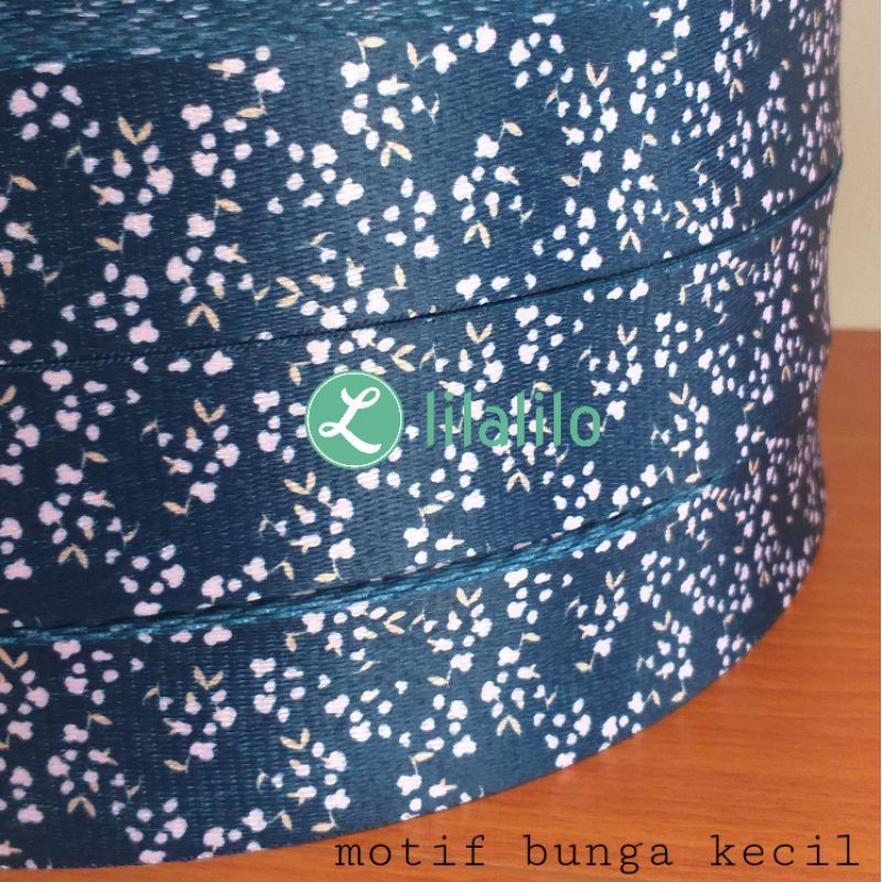 WEBBING MOTIF 4 CM / BAHAN TALI TAS (TANPA KAITAN)