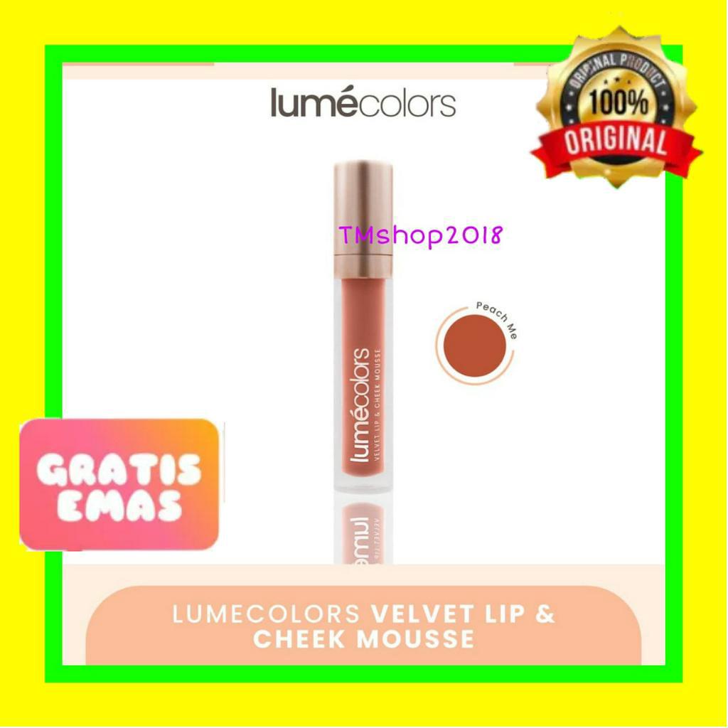 LUMECOLORS Shade PEACH ME VELVET LIP & CHEEK MOUSSE 5 ml ORIGINAL Lipcream Lipstick Blush On Eyeshad