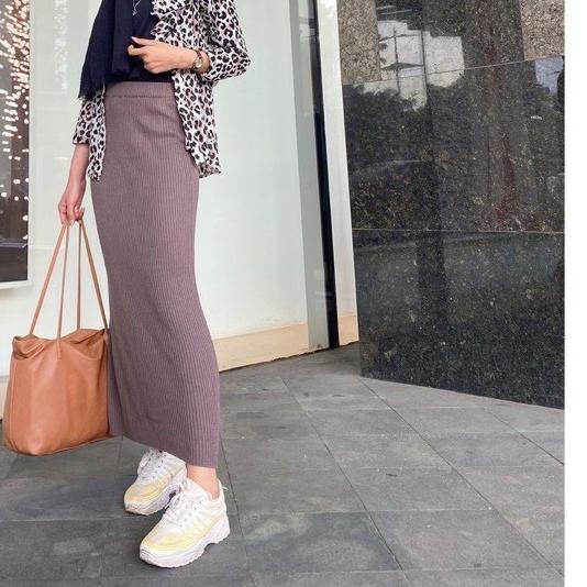 ✾ ROK SPAN RAJUT PREMIUM /ROK RAJUT PANJANG ❀