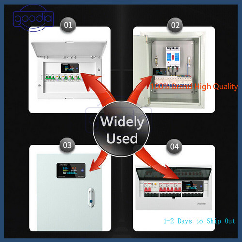 6 In 1 KWS-AC300 Trafo built-in Digital Voltmeter Current Power Temperature Energy Layar Lcd Warna Tegangan AC 50-300V Untuk Alat Elektronik