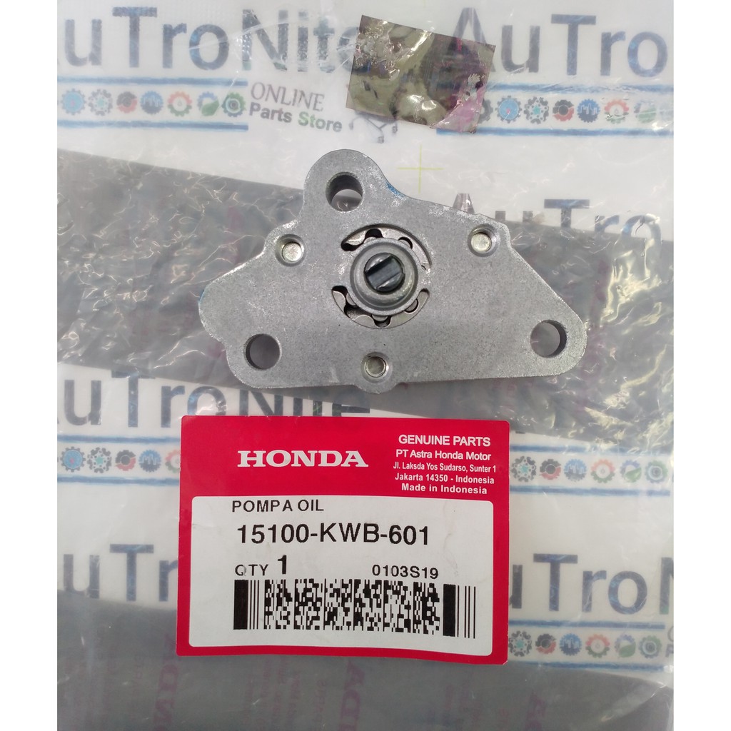 PUMP ASSY Pompa Oli mesin 15100-KWB-601 Ori Honda Astrea Grand Legenda Supra Fit X Blade Absolute Re