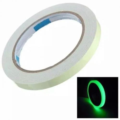 [DEV-9180] GLOW IN THE DRAK 1CM TAPE 1METER FOSFOR LUMINOUS STICKER LAKBAN NIGHT HIJAU MUDA