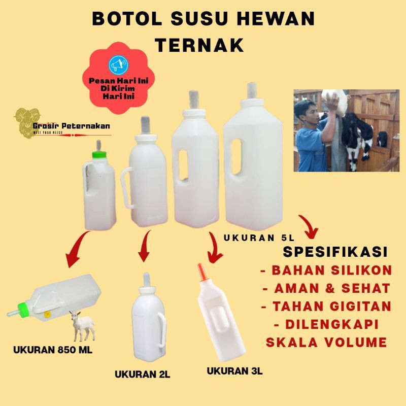 Botol Susu Hewan Ternak Kambing Cempe Anjing Babi