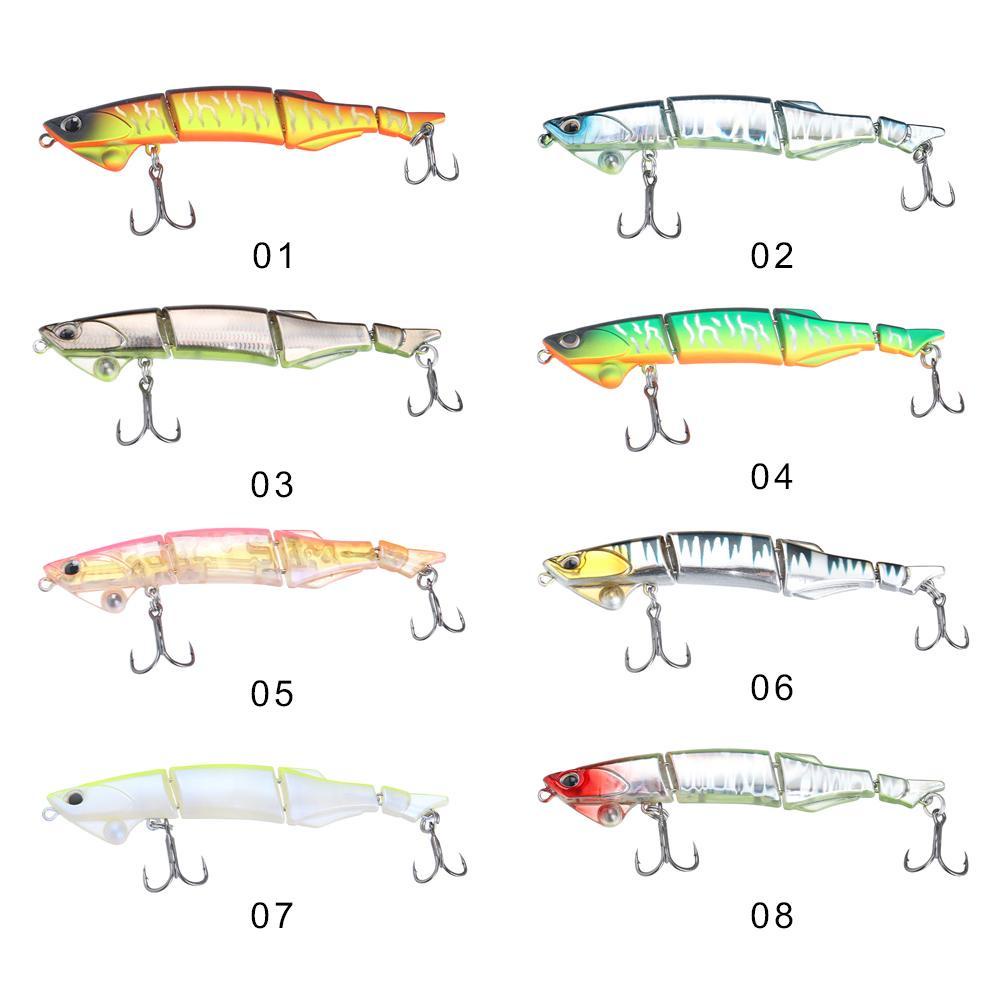 Top 1Pcs Multi Jointed Lure 90mm 6.8g Luya Aksesoris Mancing Tackle Mengambang Swimbait