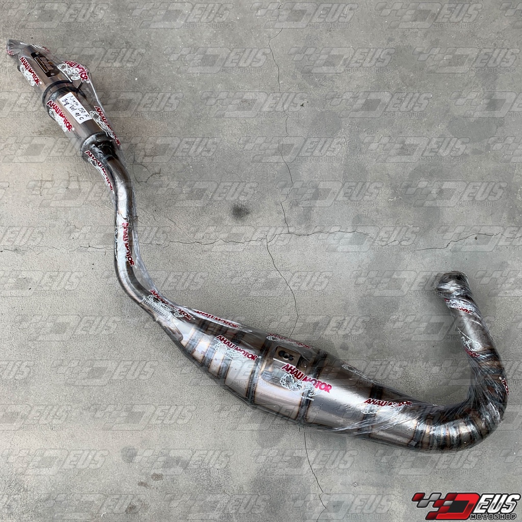 Knalpot Ahau 1 Ninja R / SS / RR Plat Besi Galvanis Big Volume Cobra Leher C 41 / Kenalpot Ahau1