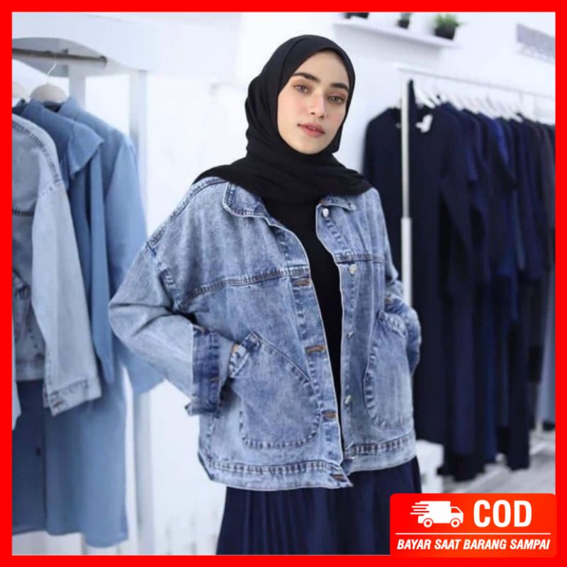 JAKET JEANS WANITA BEST SELLER