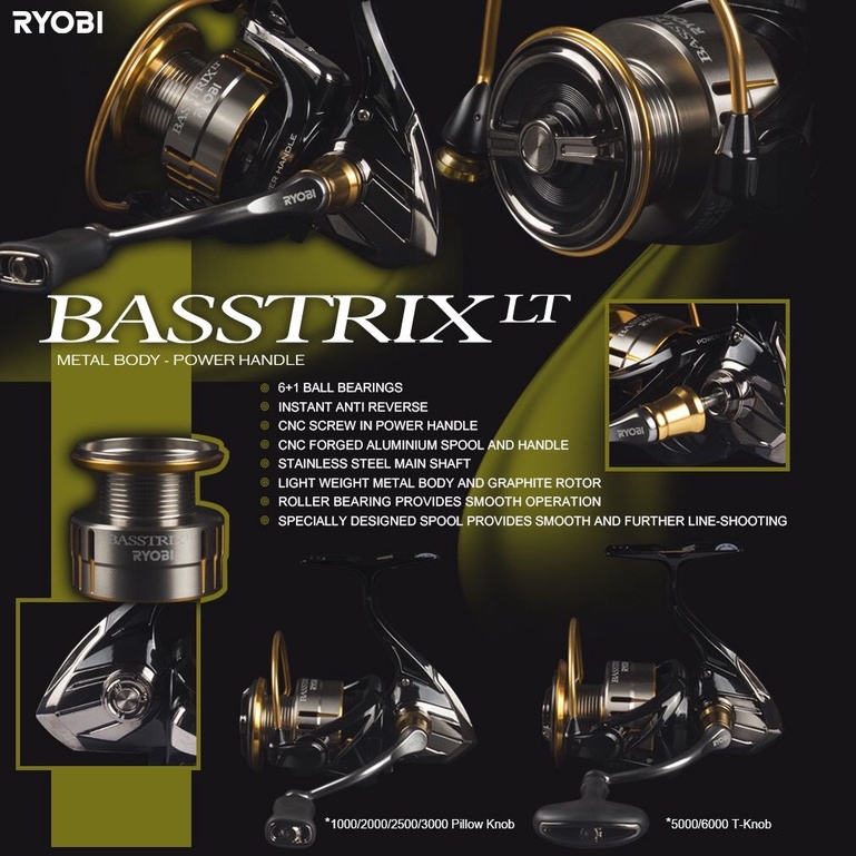 Reel Ryobi Basstrix LT 1000 2000 5000 Power Handle