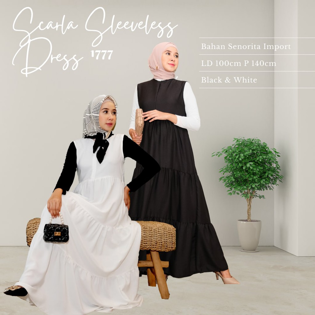 SCARLA SLEEVELESS DRESS / DRESS PESTA / DRESS KONDANGAN