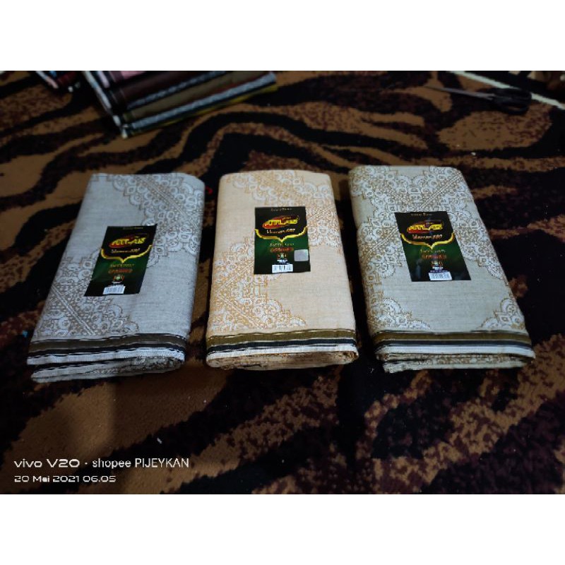 ATLAS HARMONI TERMURAH AKASIA PUTIH BIRU HITAM sarung pria grosir sarung BHS atlas ardan