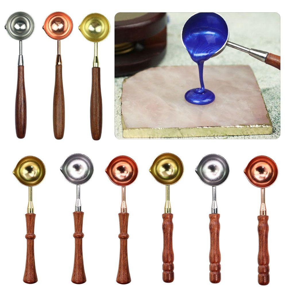 Solighter Sealing Wax spoon Metal Kartu Natal vintage Undangan Pernikahan Wax stamp